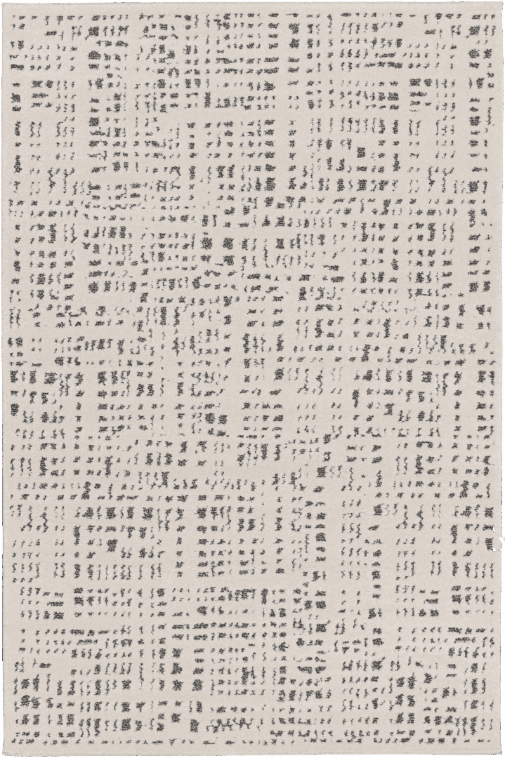 שטיח איסולה 36706 - אבסטרקט קרם/שחור