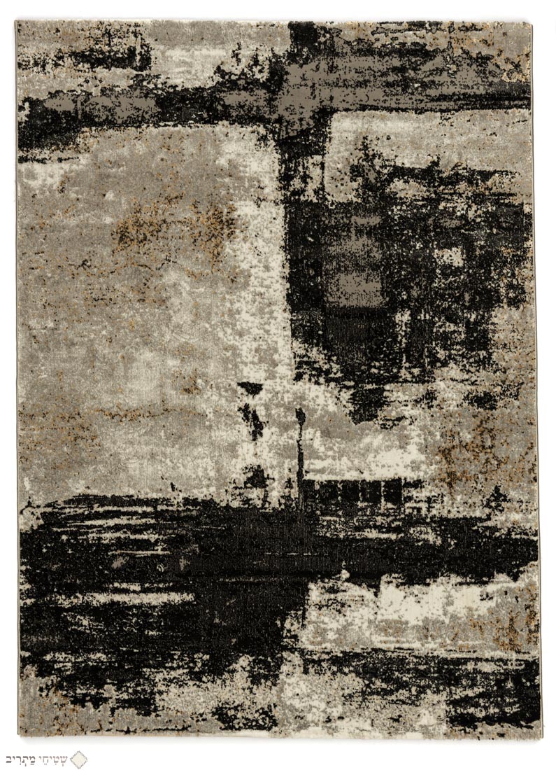 שטיח PICASO שחור לבן מסיב סינתטי