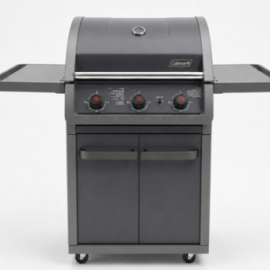 גריל גז Coleman Galaxy 3 מבערים | אפור | מדפים מתקפלים | GrillMaster