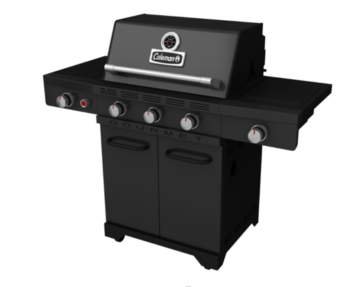 גריל גז Coleman Platinum 850 | 3 מבערים מבער אינפרא כירת צד | GrillMaster – מבט מצד ימין